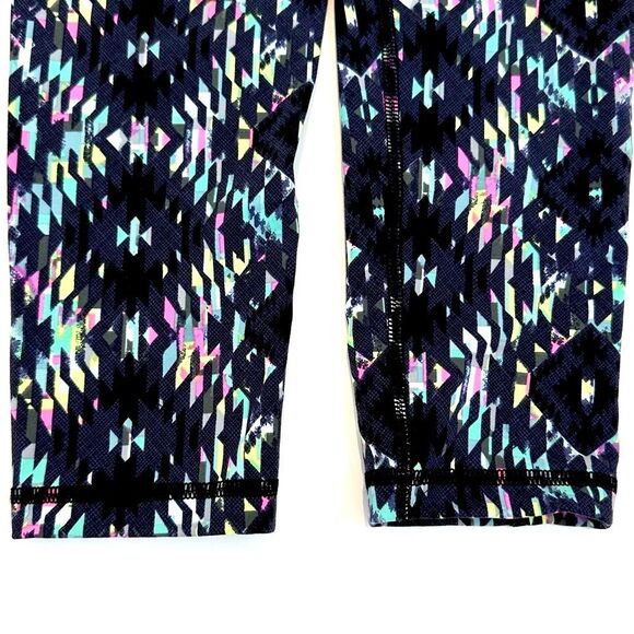 Victoria's Secret VSX Women’s Leggings Brilliant Blue Pink Yellow Design SZ S - Picture 7 of 10